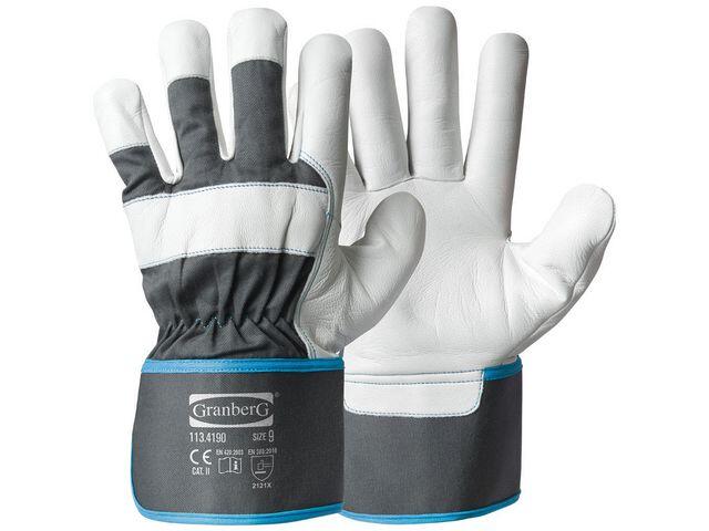 Arbetshandske Granberg 113.4190 Vit-Grå S9