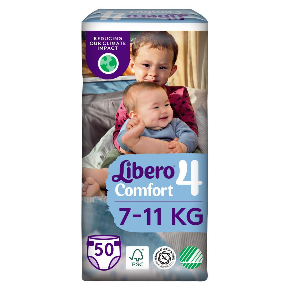 Barnblöja Libero Comfort S4 7-11kg 50st
