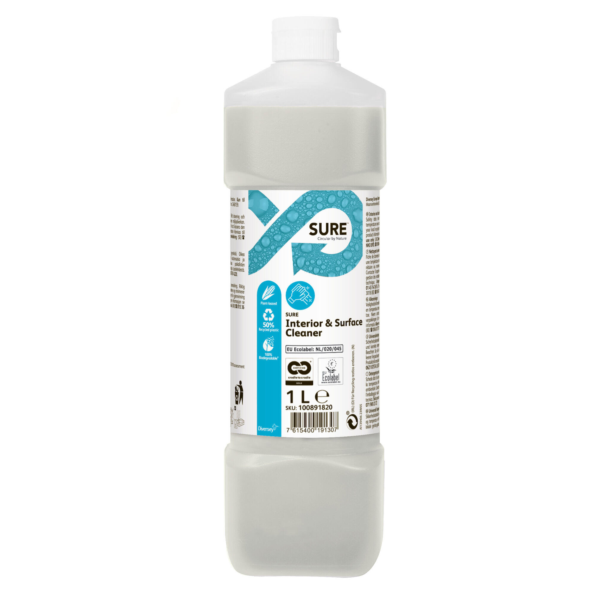 Allrent Diversey Sure Interior & Surface Cleaner 1L