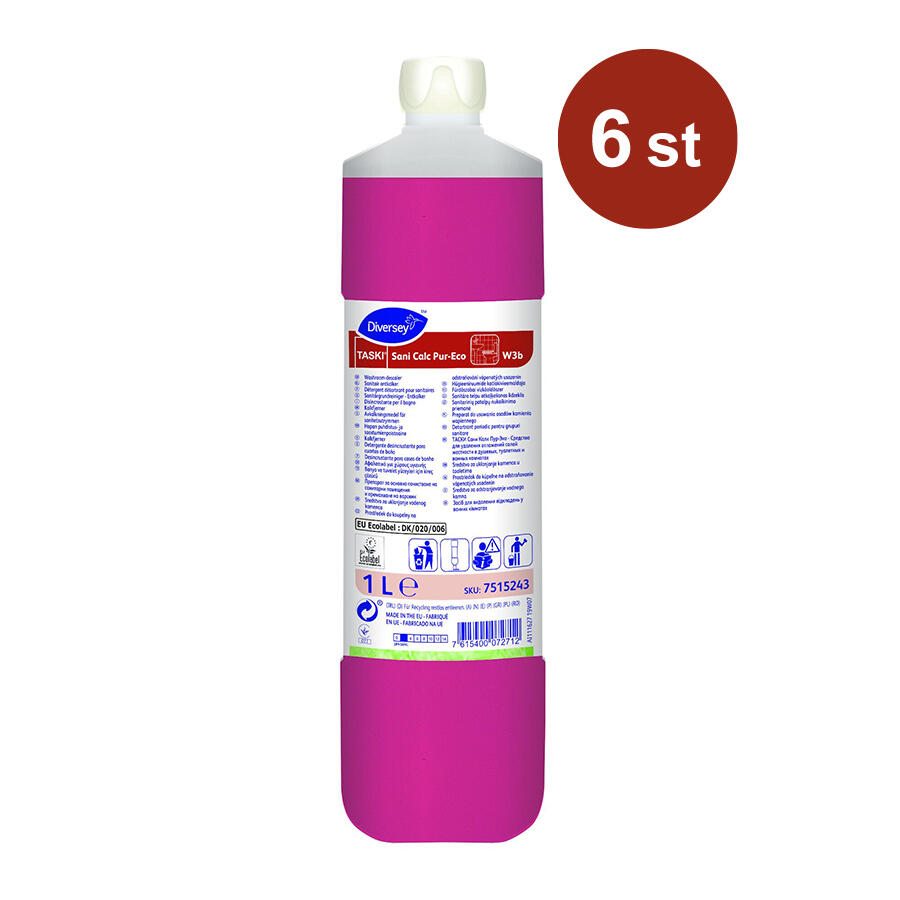 Avkalkningsmedel Diversey Taski Sani Calc Pur-Eco Wb3 1L