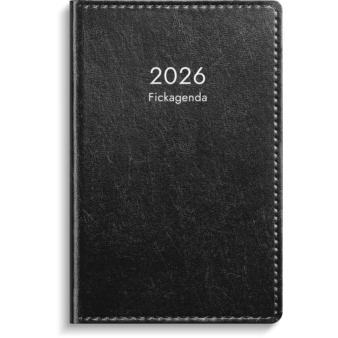 Fickkalender Burde Svart 2026