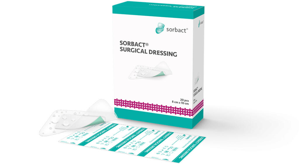Absorberande förband Sorbact Surgical Dressing Vit 8x10cm 5st