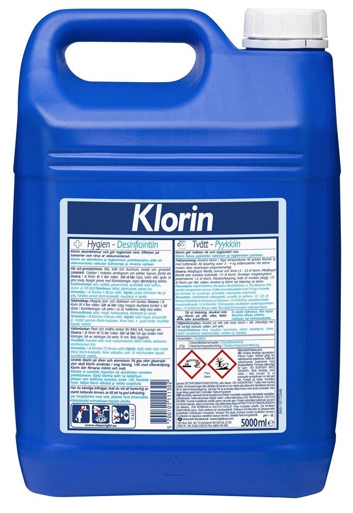 Rengöringsmedel Klorin Orginal 5 liter