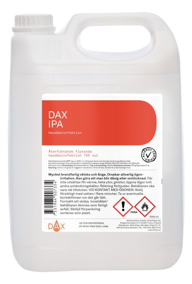 Handdesinfektion Dax IPA 75% 5L