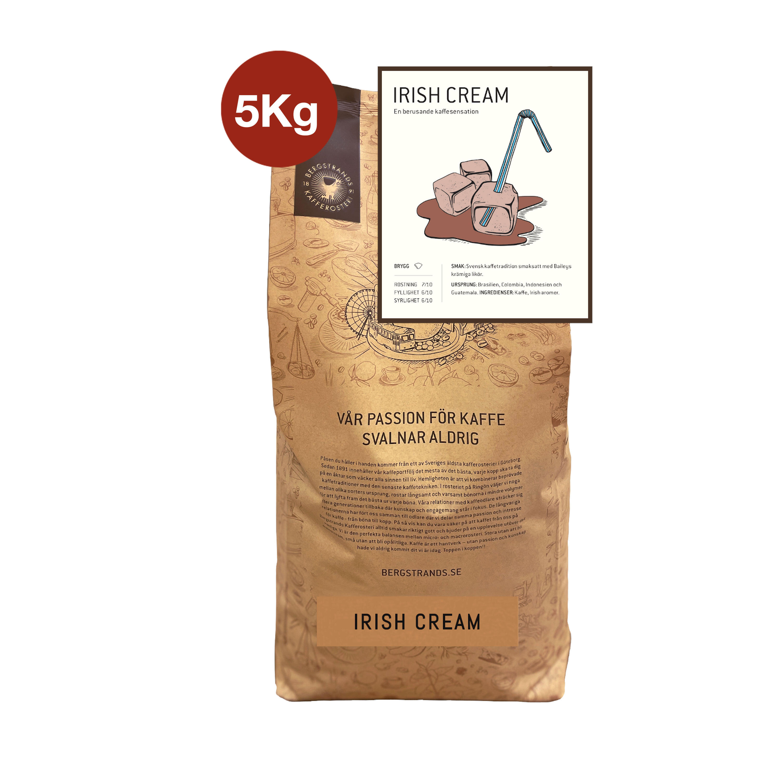 Kaffe Bergstrands Irish Cream 5kg