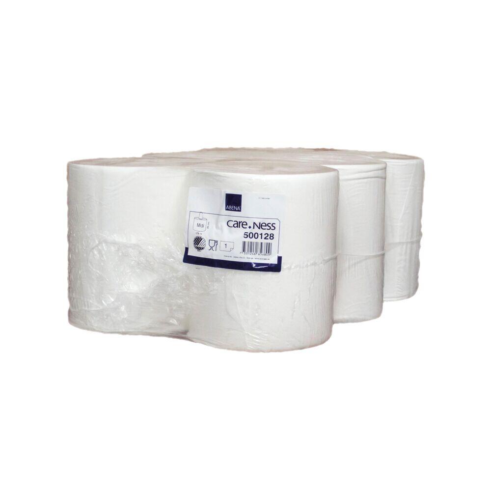 Handtorkrulle Abena Care-Ness Excellent Midi utan Hylsa 1-Lag Vit 275m 6rl