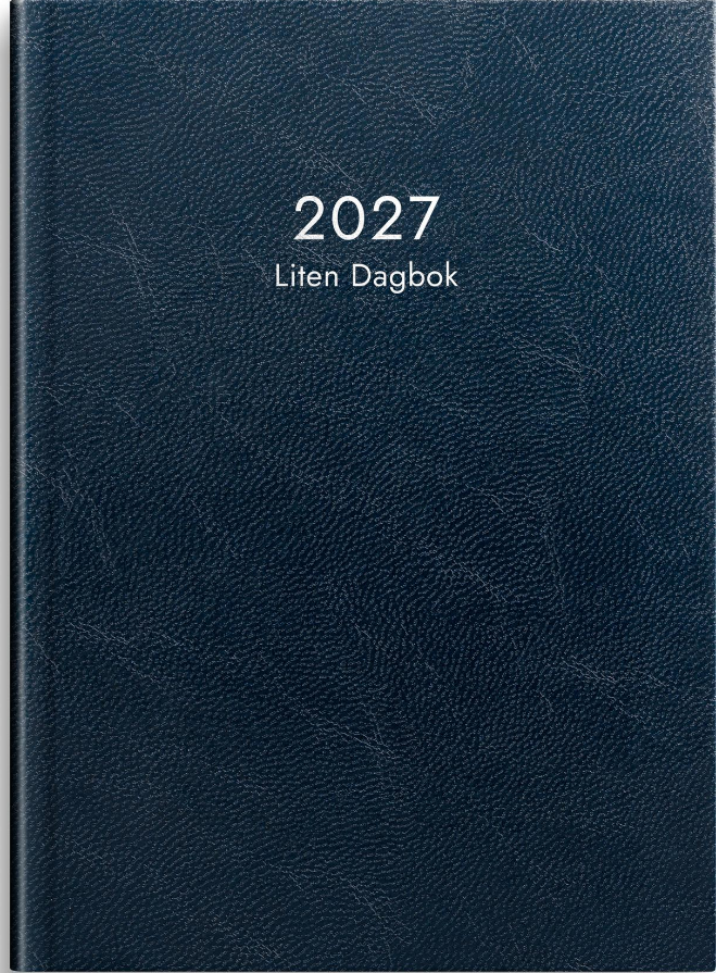 Almanacka Burde 1039 Liten Dagbok Konstläder 2027 Blå A6