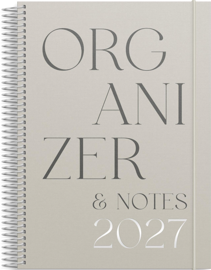 Almanacka Burde 1064 Organizer & Notes Grå 2027