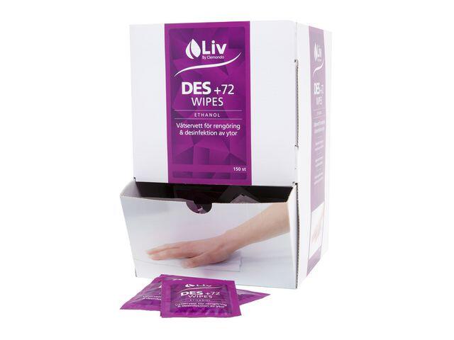 Ytdesinfektionservett Liv Des +72 150st
